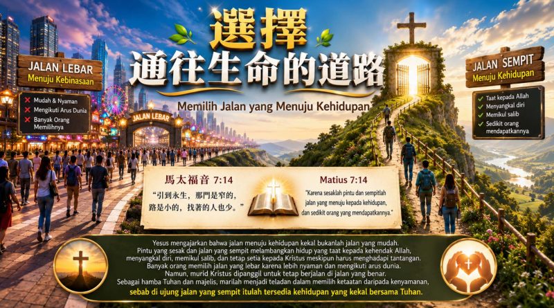 選擇通往生命的道路Memilih Jalan yang Menuju Kehidupan 選擇通往生命的道路Memilih Jalan yang Menuju Kehidupan