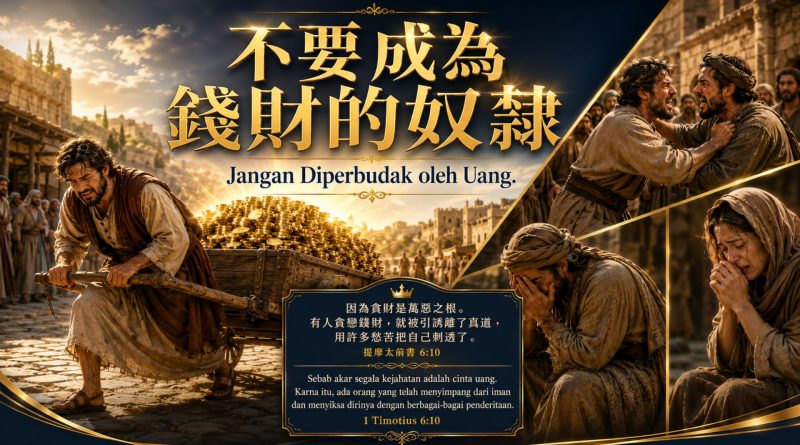 不要成為錢財的奴隸Jangan Diperbudak oleh Uang